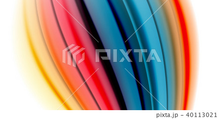 Gel jelly fluid flowing liquid rainbow style colours, wave abstract background, modern minimal 40113021