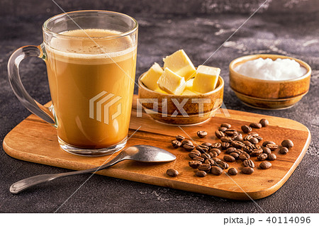 Bulletproof coffee, blended with organic  butter  40114096