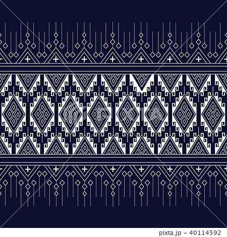 Geometric ethnic pattern traditional Design - Stock Illustration [40114592]  - PIXTA