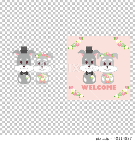 Schnauzer Wedding Welcome Board 40114887