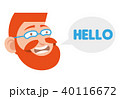 Friendly hipster face 40116672