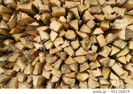 Pile of chopped firewood Stack of wood Pine timber Pile of chopped firewood Stack of wood Pine timber 40116824