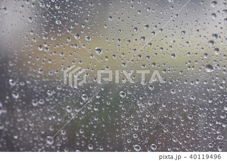 The rain drifted to the glass. Causing a drop of  40119496