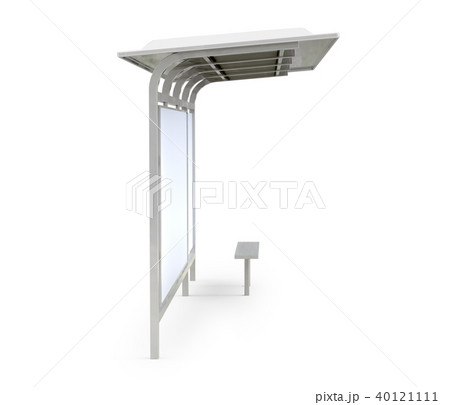3D render bus shelter 40121111