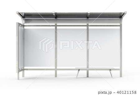 3D render bus shelter 3D render bus shelter 40121158