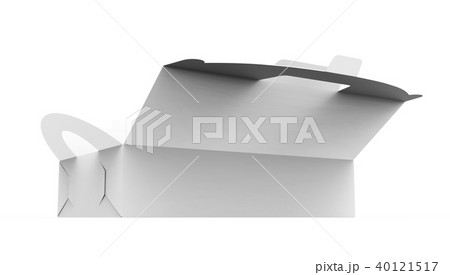 Blank open paper box with handle Blank open paper box with handle 40121517