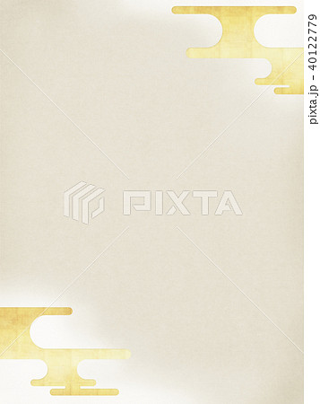 和-背景-金箔-雲 40122779