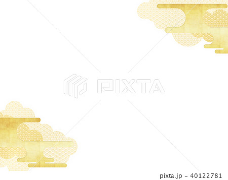 和-背景-金箔-雲 和-背景-金箔-雲 40122781