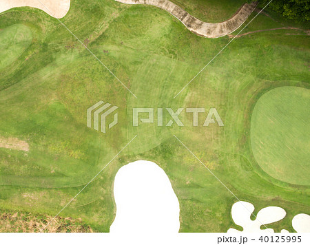Aerial view of beautiful golf course 40125995