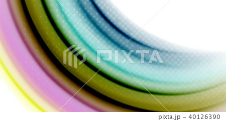 Gel jelly fluid flowing liquid rainbow style colours, wave abstract background, modern minimal 40126390