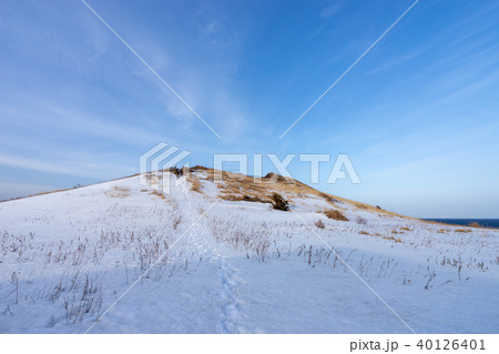 冬の利尻島・夕陽ヶ丘展望台 40126401