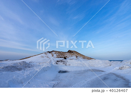 冬の利尻島・夕陽ヶ丘展望台 40126407