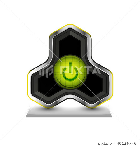 Techno futuristic start power button 40126746