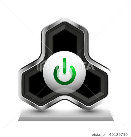 Techno futuristic start power button 40126750