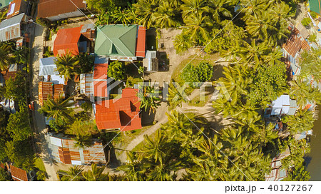 Philippine Village. Aerial view. The island of Bohol. Anda city. 40127267