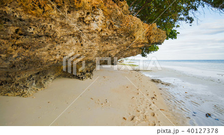 Beautiful wild tropical beach near Anda with granite rocks. Bohol Island. Philippines. 40127378
