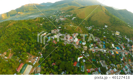 Morning aerial and video surveying of the city of Coron. Palawan. Philippines. 40127418