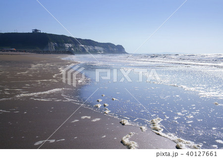 春の飯岡の浜 40127661