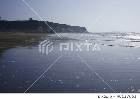 春の飯岡の浜 40127663