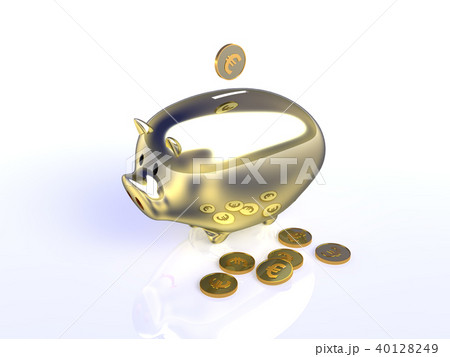 CG　豚の貯金箱　外貨預金　ユーロ 40128249