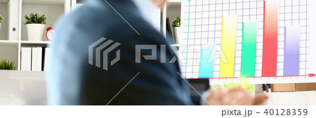 Man in suit clap his arms congrats 40128359