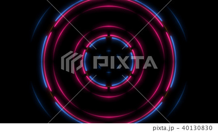 Abstract neon lines in space, 3d rendering 40130830