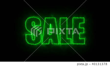 Letters of Sale text on black, 3d rendering background, computer generating for trading 40131378