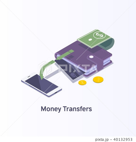 Money transfer.Digital payment or online cashback service. 40132953