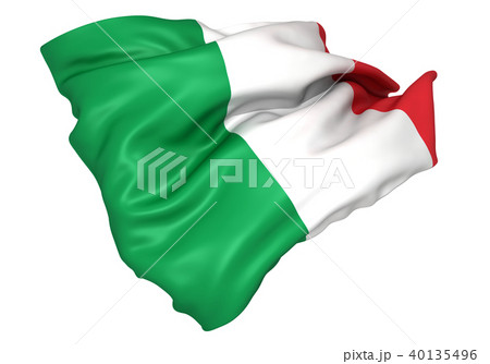 イタリア国旗のイラスト素材