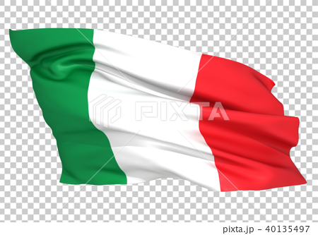 イタリア国旗のイラスト素材
