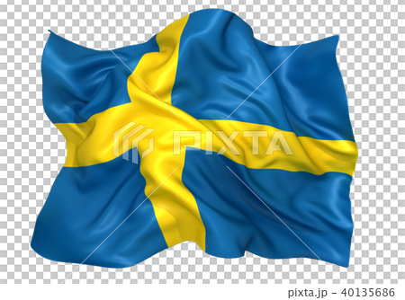 スウェーデン国旗のイラスト素材