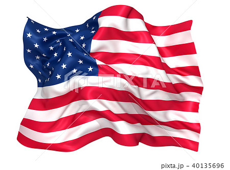 アメリカ国旗のイラスト素材 40135696 Pixta