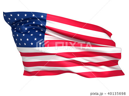 アメリカ国旗のイラスト素材 40135698 Pixta