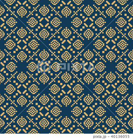 Seamless background southeast Asian aboriginal 40136055