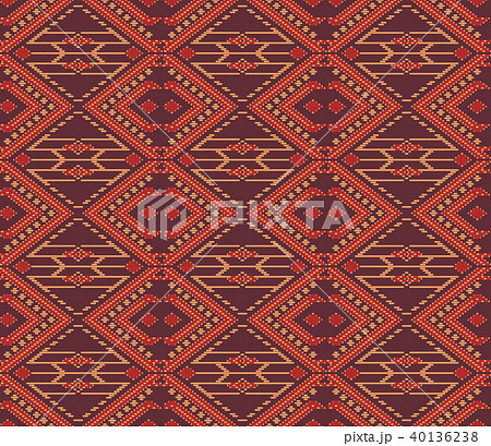 Seamless background southeast Asian aboriginal 40136238