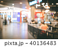 Blurred image people and bookshelves in library  40136483