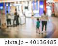 Blurred image people and bookshelves in library  40136485