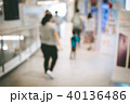 Blurred image people and bookshelves in library  40136486