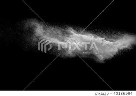 Launched white particle splashing. Launched white particle splashing. 40136994