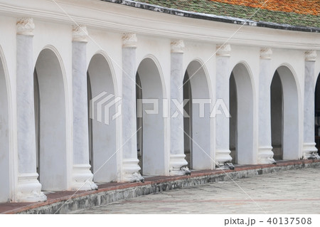 walkway in temple of Thailand walkway in temple of Thailand 40137508