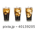 milk pour over ice coffee in white background 40139205