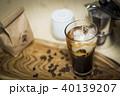 coffee serve in set on wooden plate 40139207