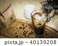 coffee serve in set on wooden plate 40139208
