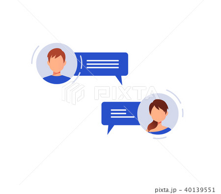 Social networking concept. Chatting 40139551