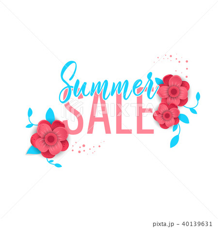 Bright summer sale banner, poster in trendy design Bright summer sale banner, poster in trendy design 40139631