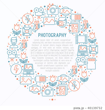 Photography concept in circle 40139732