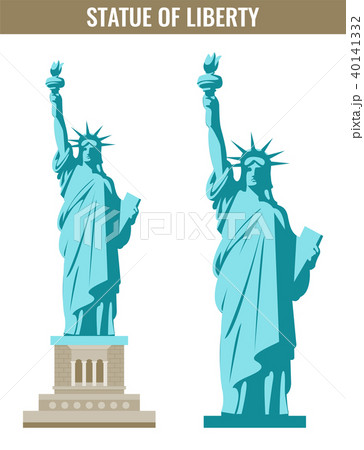 Statue of Liberty. World landmark. American symbol. New York city. Vector 40141332