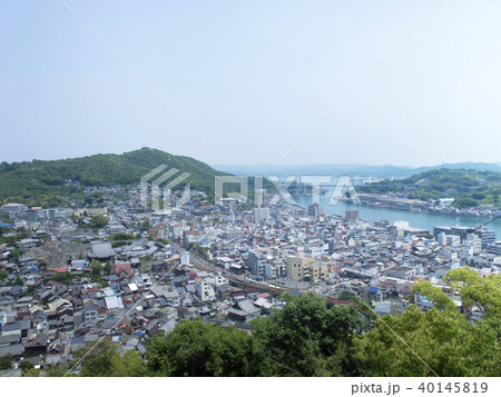 広島　尾道　千光寺から見た尾道水道 40145819