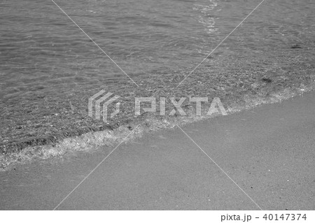 瀬戸内の砂浜と穏やかな波（坂出市沙弥島） 40147374