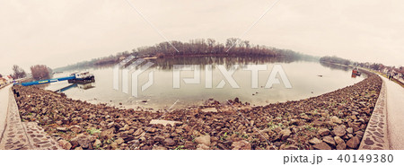 Waterfront in Szentendre, Hungary, old filter Waterfront in Szentendre, Hungary, old filter 40149380